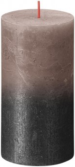 Lumanare Bolsius Rustic Sunset Creamy Caramel+ Antracit, 130/68 mm