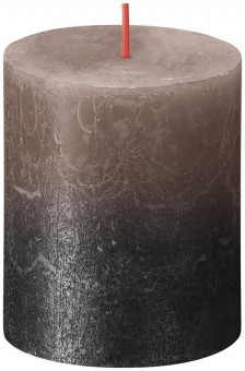Lumanare Bolsius Rustic Sunset Creamy Caramel+ Antracit, 80/68 mm