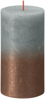 Lumanare Bolsius Rustic Sunset Eucalipt Verde + Cupru, 130/68 mm