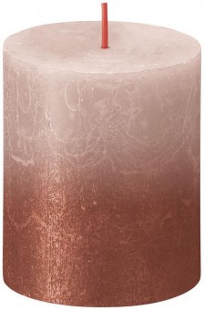 Lumanare Bolsius Rustic Sunset Misty Pink+ Amber, 80/68 mm