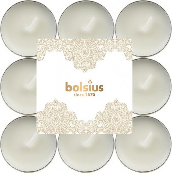 Lumanare bolsius Dantela aurie parfumata/vanilie, ceai, Craciun, pachet. 18 bucati