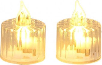 Lumanare MagicHome Craciun, LED alb cald, pâlpâitor, 3,6x5 cm, cutie de 12