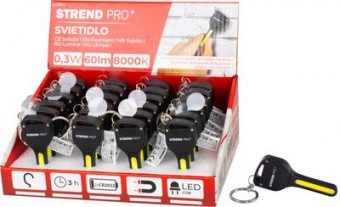 Lampă Strend Pro breloc, breloc, pandantiv, cu magnet, LED 60 lm, 75x30 mm, Sellbox 24 buc