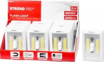 Lamp Strend Pro Switchlight SL1063, 2xCOB 200 lm, 3xAAA, cu comutator, Sellbox 12 buc