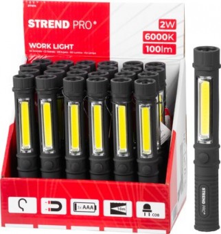 Lamp Strend Pro Worklight CWL1046, COB LED 100 lm, 3xAAA, lucru, magnet, Sellbox 24 buc