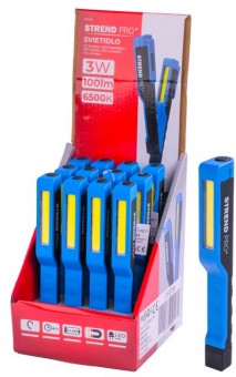Strend Pro Worklight NX1023, LED 100 lm, magnet, 3xAAA, lucru, Sellbox 12 buc
