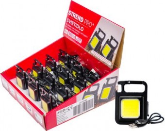 Lamp Strend Pro Worklight NX1082, pandantiv, LED 160 lm, magnet, cu clema, incarcare USB, Sellbox 12 buc