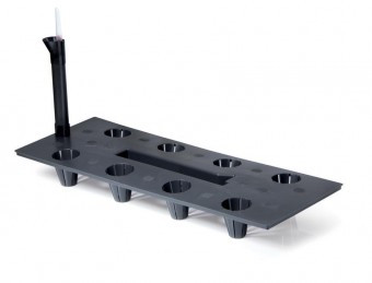 Sistem de irigare CUBE&TUBUS 600, 18x4,2x50,5 cm, pentru ghivece patrate de flori 