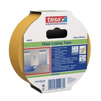 Bandă tesa® PRO tesafix®, universală, folie, albă, 50 mm, L-10 m