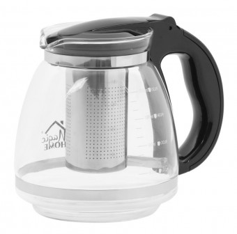 Ceainic MagicHome TP021, 1,5 litri, sticla / PP/otel inoxidabil