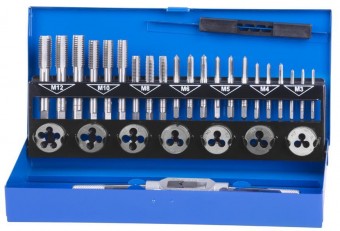 Set de instrumente de filetat 33 buc Strend Pro HSS