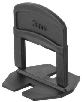 Distanțiere de gresie Strend Pro LS230T, sub gresie, 3 mm, ambalaj. 300 buc, plastic negru