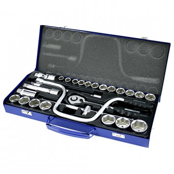 Set de scule și chei tubulare 26 buc Honiton, 1/2, 12-34mm