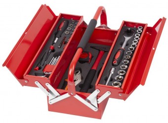 Set de scule Strend Pro CUBE 264, 64 buc, 1/2+1/4