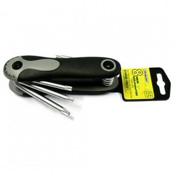 Set chei TORX 8 buc Strend Pro, T9 - T40, pliabile