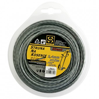 Linie de tuns 2,4 mm L-15m Strend Pro, twist silent, nailon, profesional