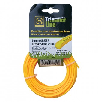 Linie de tuns pentru mașini de tuns iarba 3,0 mm, 15 m, Strend Pro, HEX, profesional