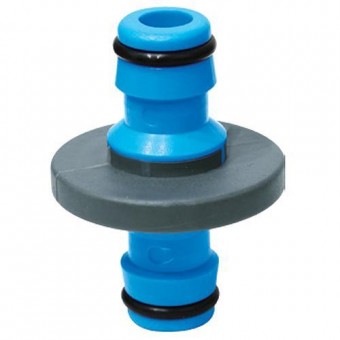 Adaptor cu două căi 2x 1/2 AQUACRAFT, capac din cauciuc