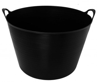 Galeata Strend Pro Flexi, negru, construcție, cu urechi, 46,5x37 cm, 42 l