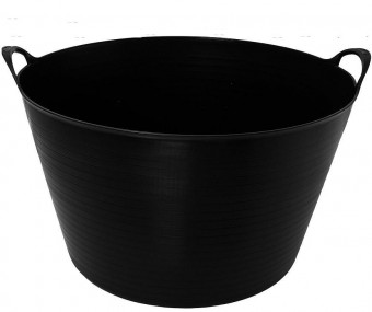 Galeata Strend Pro Flexi, negru, construcție, cu urechi, 51,5x39 cm, 55 l