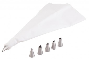 Geanta MagicHome, pentru decor, cofetarie, cu varfuri, 20x34 cm