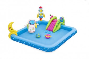 Piscina Bestway® 53126, Micul astronaut, pentru copii, gonflabila, 2,28x2,06x0,84 m