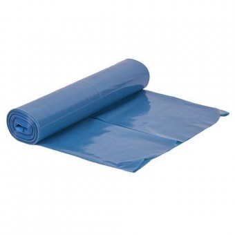 Saci de gunoi ROLO LDPE T711.05, 070x110x0,05 mm, albastru, 15 buc, 120 lit.