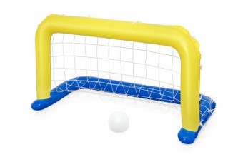Set polo pentru piscina Pool Game Bestway® 52123, 137x66 cm, gonflabil, cu minge, pentru copii