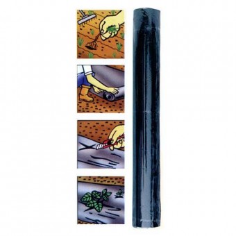 Folie de stopare buruieni 1,2x10m, 20g/m2, neagra, ambalaj rulouri
