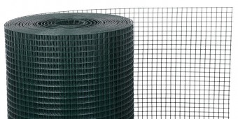 Plasa de sarma sudata PVC 4 ore 19/1,4 mm, 1000 mm, L-25 m, gradina