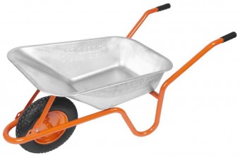 Roabă Strend Pro Premium Fortis D-1, Zn, roată PN gonflabilă, 85 lit, max. 160 kg