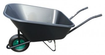 Roabă Greenlawn Negro 180 lit, plastic, grădină, negru