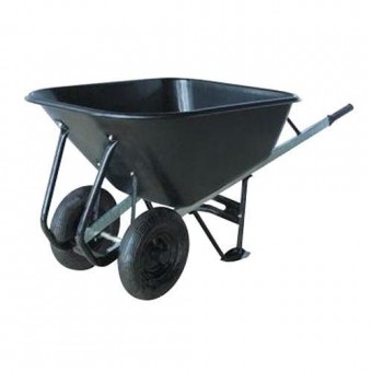 Roabă Greenlawn Titan 180 lit, 2x roată gonflabilă, plastic, max. 180 kg
