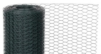 Plasa de sarma HEX acoperita cu PVC 1000mm / 25mm / 1.0mm / 25m
