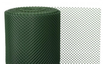 Plasa de sarma ECONOMY 3, 1000/10 mm, 300g/m2, verde, integral din plastic, ambalaj. 25 m