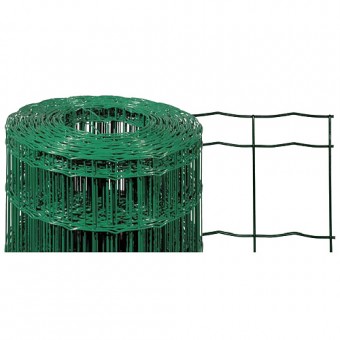 Plasa de sarma acoperita cu PVC EUROPLAST / inaltime : 1800 mm,(ochi) : 100x50mm diametru sarma : 2,20m