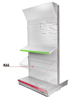 Raft cu fir Rafturi 1200x0250x0400 mm, suspendate, pe un raft, lat