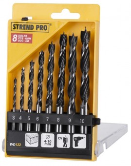 Set burghiu lemn 08 buc 3-10mm Strend Pro