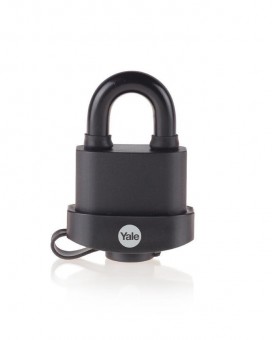 Lacăt Yale Y220B/51/118/1, de înaltă securitate, lacăt, oțel laminat, negru, 53 mm, 3 chei
