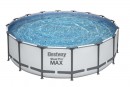 Piscina supraterana Bestway® Steel Pro MAX, 5612Z, filtru, pompa, scara, prelata, 4,88x1,22 m