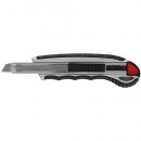 Cuțit din aluminiu cu lamă snap-off 09mm Strend Pro, control piston-valvă cu 5 lame, în blister