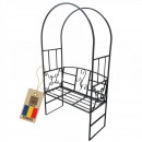 Arcada cu banca pentru flori agatatoare Vivatechnix VMD-1034, dimensiune 207x114x50 cm