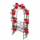 Arcada cu banca pentru flori agatatoare Vivatechnix VMD-1034, dimensiune 207x114x50 cm