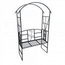 Arcada cu banca pentru flori agatatoare Vivatechnix VMD-1037, dimensiune 206x114x50 cm
