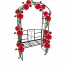 Arcada cu banca pentru flori agatatoare Vivatechnix VMD-1037, dimensiune 206x114x50 cm