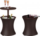Bar Keter® COOL BAR RATTAN, whisky maro, 49x49x57/82 cm,
