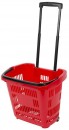 Rafturi coșuri PB01 0460x355x420 mm, pentru cumpărături, mâner telescopic, cu roți