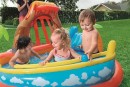 Piscina Bestway® 53069, Lava Lagoon, loc de joaca gonflabil pentru copii, 265x265x104 cm