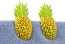 Cleste prosoape de plaja, 12x7x5cm, 2 buc, ananas