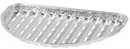 Bol MagicHome 33x19x2,0 cm, 4 buc, semicircular, perforat, ALU